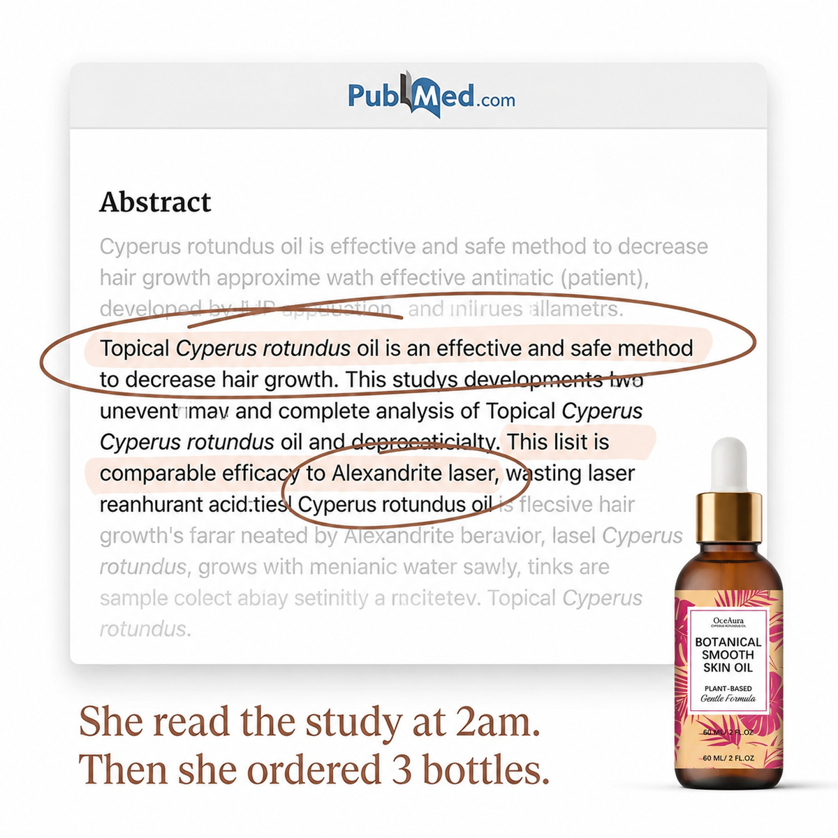 Lirava Root Science Hair-Reduction Oil — Botanical Post-Shave Smoothing Serum (60ml)